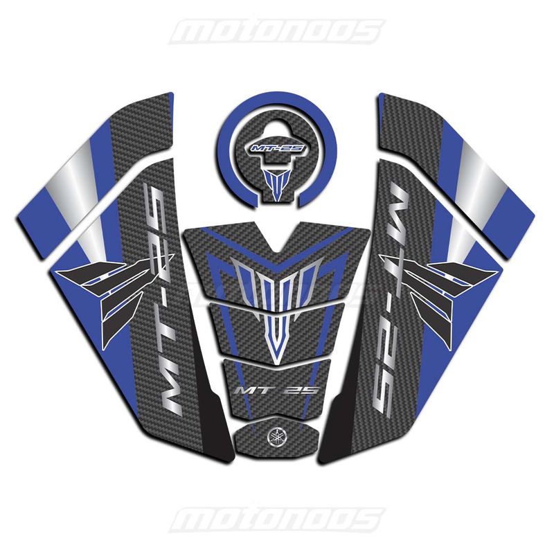 پد ژله‌ای کامل باک یاماها  (Yamaha MT-25) طوسی آبی 