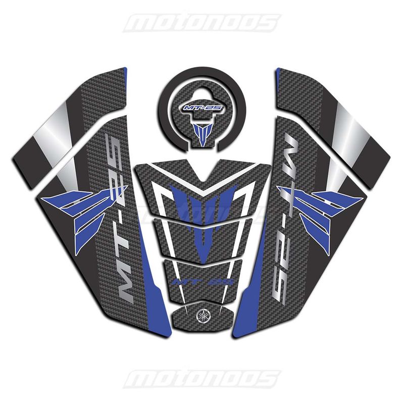 پد ژله‌ای کامل باک یاماها  (Yamaha MT-25) مشکی آبی 