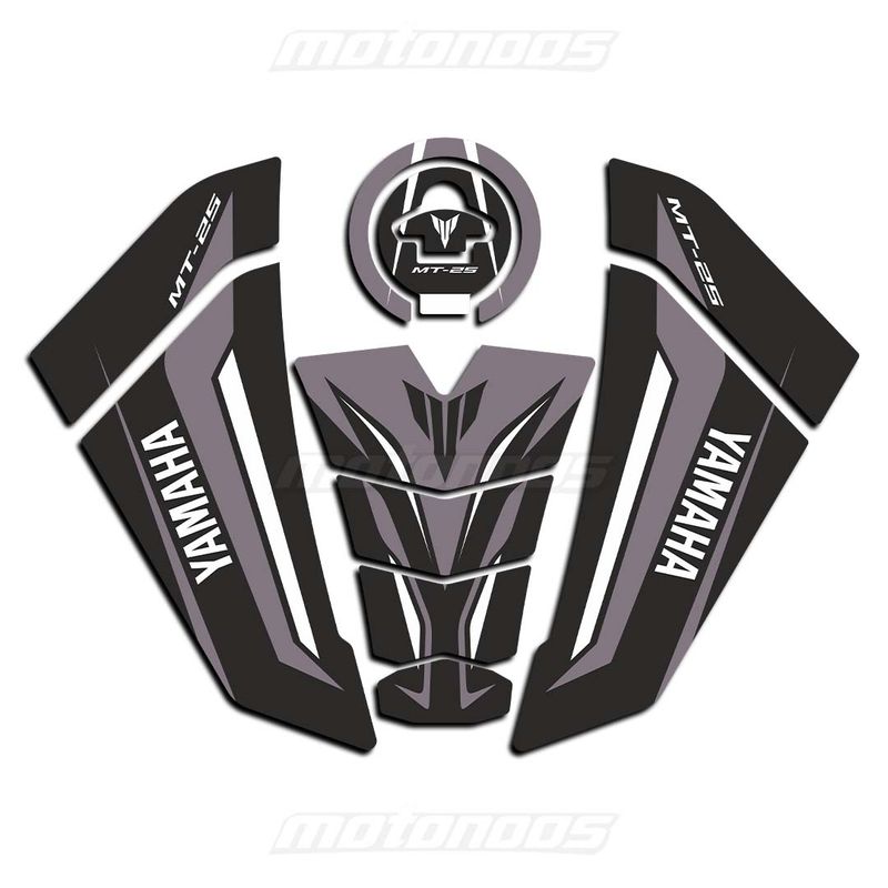 پد ژله‌ای کامل باک یاماها  (Yamaha MT-25) طوسی مشکی