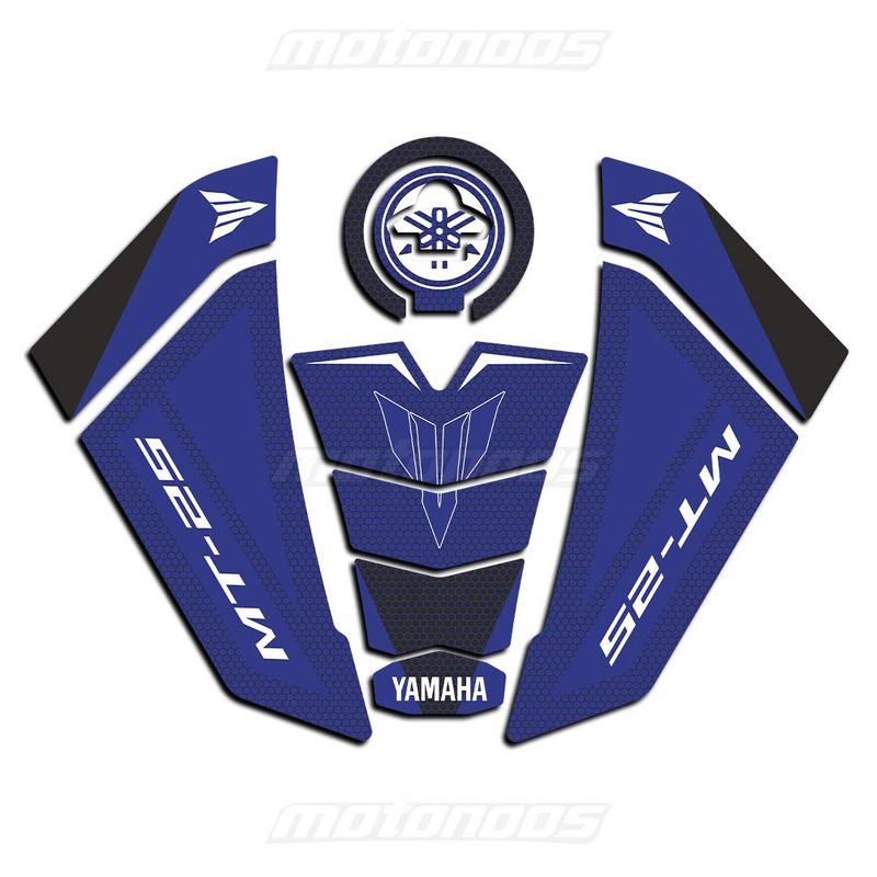 پد ژله‌ای کامل باک یاماها  (Yamaha MT-25) مشکی  آبی 