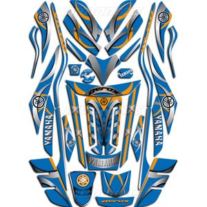 پد کامل ژله ای یاماها آیروکس اتاق جدید(2021-2024) آبی نارنجی