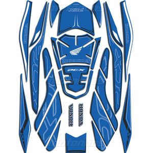 پد ژله ای کامل بدنه موتور HONDA PCX 160 آبی