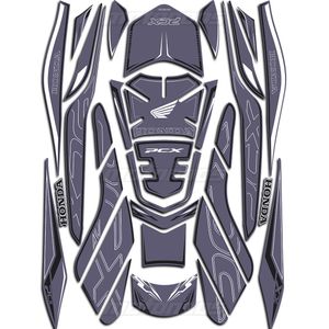 پد ژله ای کامل بدنه موتور HONDA PCX 160 رنگ navi blue