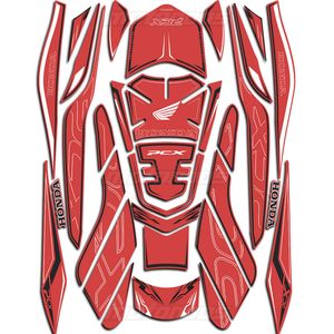 پد ژله ای کامل بدنه موتور HONDA PCX 160 قرمز