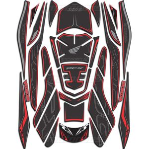 پد ژله ای کامل بدنه موتور HONDA PCX 160 مشکی قرمز