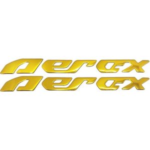 آرم فابریک موتور سیکلت AEROX طلایی  ساخت چین