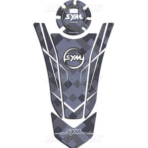 پد باک ژله‌ای موتور  SYM GALAXY NA 180 کربن سفید
