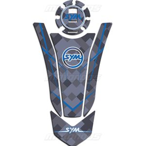 پد باک ژله‌ای موتور  SYM GALAXY NA 180 طوسی آبی