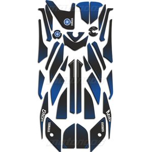 پد ژله‌ای کامل بدنه موتور سیکلت یاماها ام ایکس کینگ (Yamaha MX King) مشکی آبی