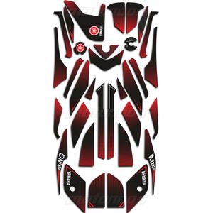 پد ژله‌ای کامل بدنه موتور سیکلت یاماها ام ایکس کینگ (Yamaha MX King) قرمز مشکی