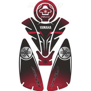 پد ژله‌ای باک موتور یاماها YAMAHA R25 مشکی قرمز