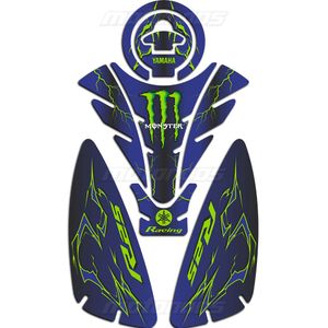پد ژله‌ای باک موتور یاماها YAMAHA R25 طرح مانستر MONSTER