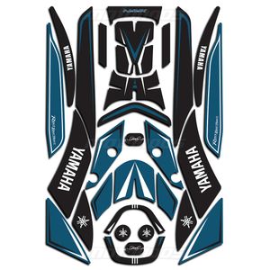 پد ژله‌ای کامل بدنه Yamaha NMAX 155 مشکی آبی