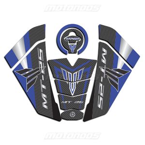 پد ژله‌ای کامل باک یاماها  (Yamaha MT-25) طوسی آبی 