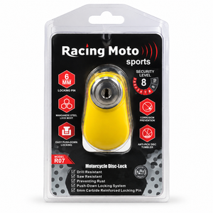 قفل دیسک موتورسیکلت racing moto زرد