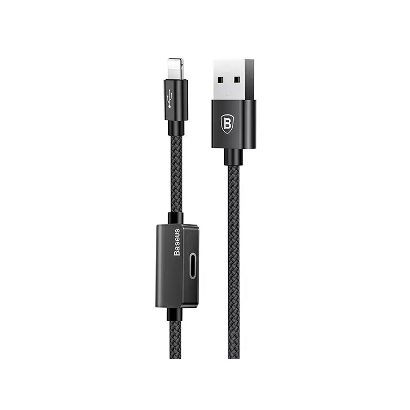 کابل صدا و شارژ لایتنینگ 2 آمپر بیسوس Baseus CALYU-01 Music Series Audio Cable