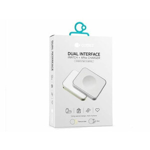 شارژر بی سیم اپل واچ و ایرپاد پرو 2 کوتسی Coteeci Dual Interface Apple Watch and Airpods Wireless Charger 26005