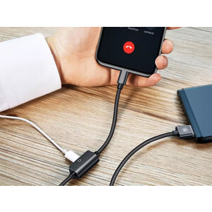 بهترین کابل صدا و شارژ لایتنینگ بیسوس Baseus CALYU-01 Music Series Audio Cable