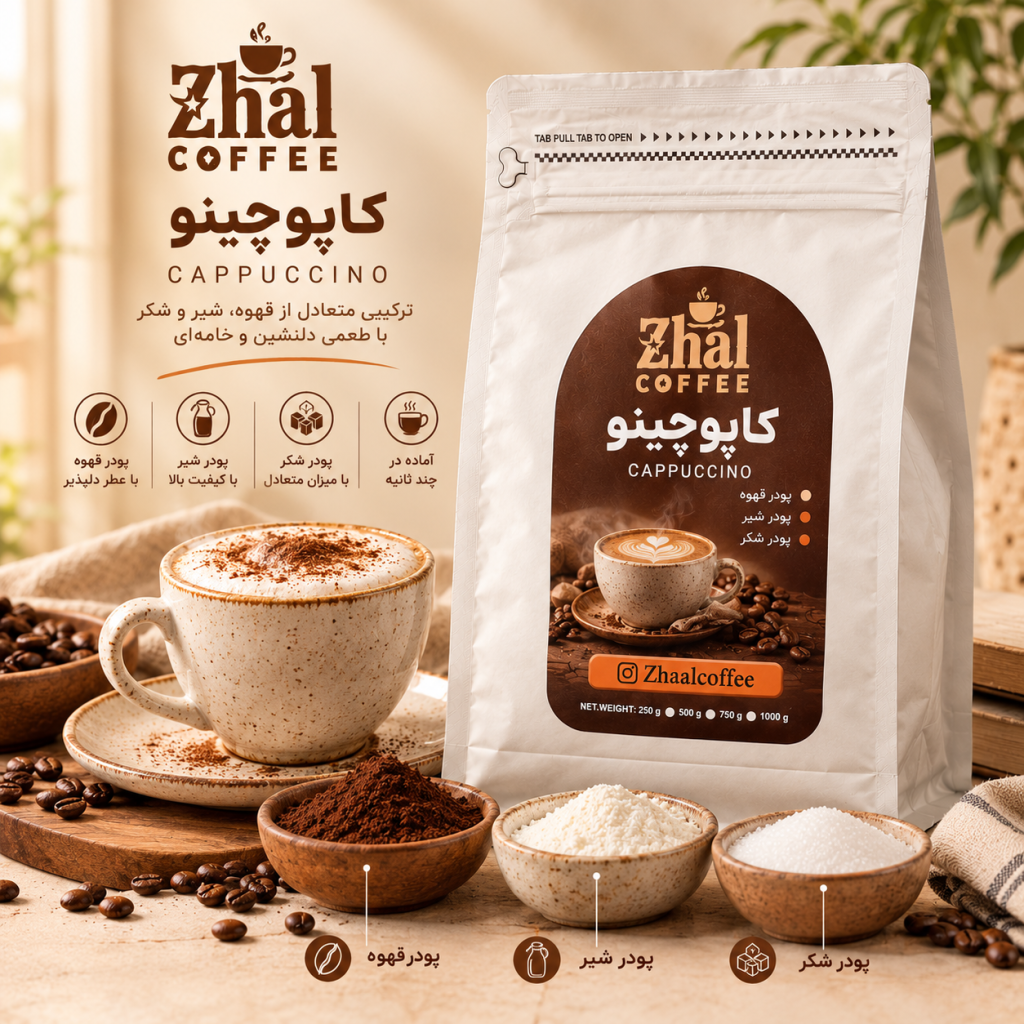 کاپوچینو پودری