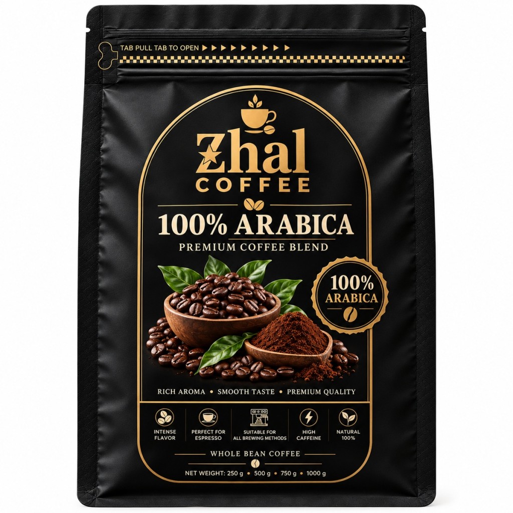 دانه قهوه اسپرسو100%عربیکا ژال کافیespersso100A