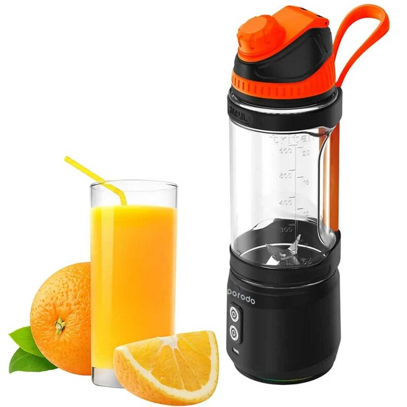مخلوط‌کن و شیکر شارژی 700 میلی‌لیتر 240 وات پورودو PD-PBLNDR-WH