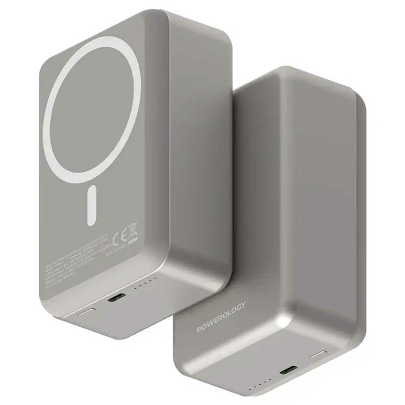 پاوربانک 30000 وایرلس 15 وات و تایپ‌سی 20 وات پاورولوژی PPBCHA81-GY