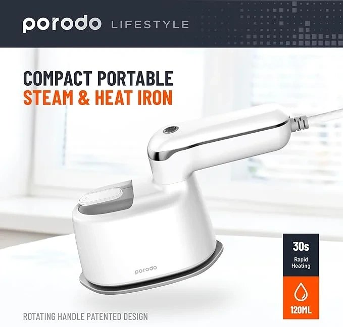 اتو بخار پرودو Porodo compact Portable Steam & Heat Iron LMSIRH