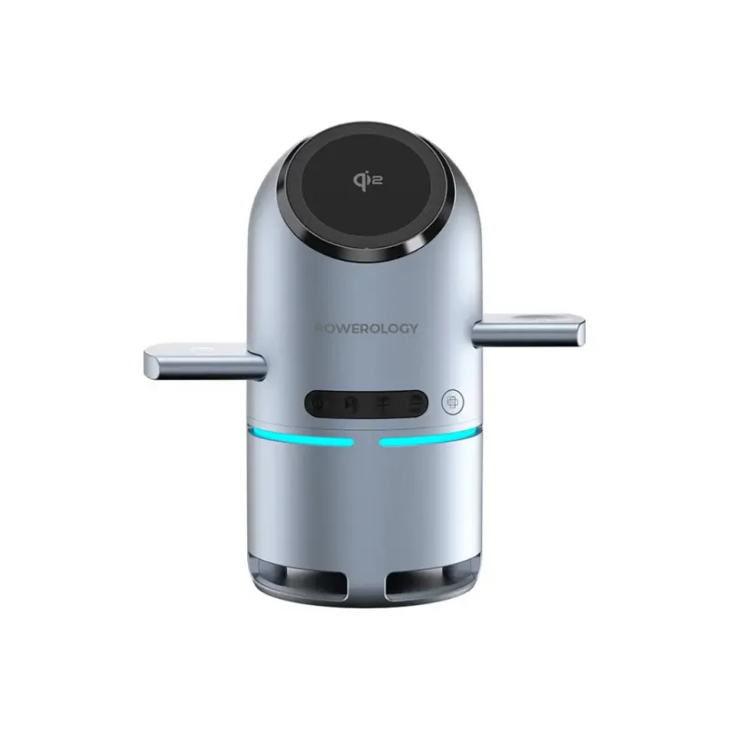 شارژر وایرلس به همراه اسپیکر پاورولوژی مدل PWCUQC039