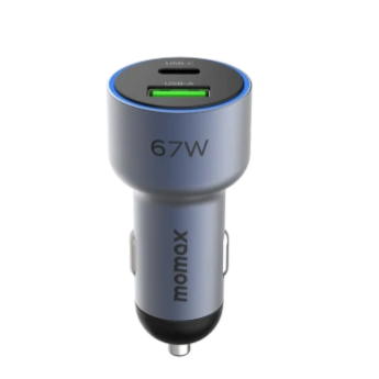 شارژر فندکی دو پورت 67 واتی مومکس