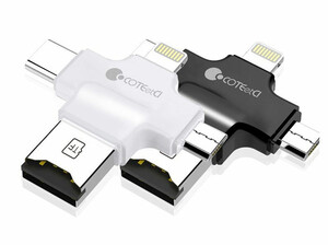 او تی جی کارتخوان کوتتسی Coteetci iUSB 4 In 1 Card Reader