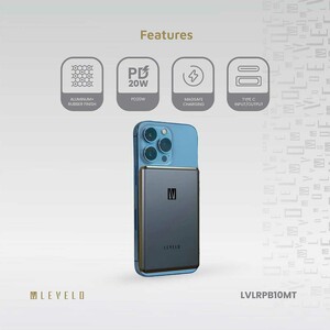 قیمت پاوربانک وایرلس 15 وات و تایپ سی 20 وات لِوِلو