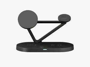 بهترین استند شارژر وایرلس مگنتی مولتی شارژ Levelo Premio 5 In 1 Wireless Charging Pad - Black