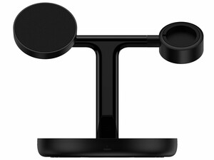 شارژر وایرلس مغناطیسی رومیزی آیفون 20 وات و پایه نگهدارنده موبایل 3 در 1 بیسوس Baseus Swan 3-in-1 Wireless Magnetic Charging Bracket 20W