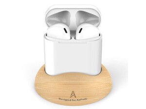 استند چوبی رومیزی ایرپاد AHAStyle Wooden PT16 Airpods Stand