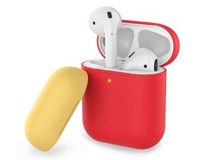 کاور سیلیکونی دو درب ایرپاد AHAStyle Ultra Thin Airpods Case