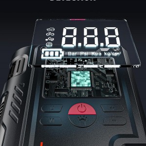 پمپ باد و جامپ استارتر همه‌کاره خودرو مدل st-9631 pro برند SUITU