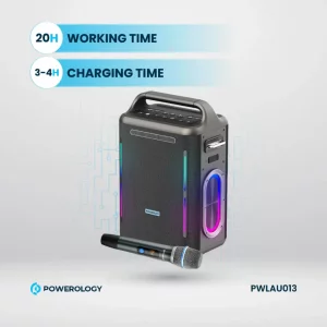 اسپیکر بلوتوثی قابل حمل پاورولوژی مدل PWLAU013