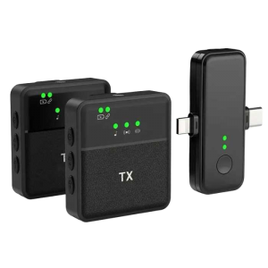 میکروفن یقه ای بی سیم SX31 3 in 1 Multi-Function مدل (دومیکروفنه)