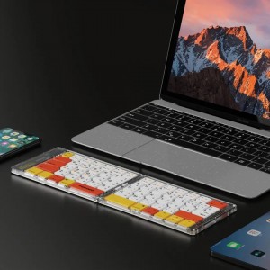 کیبورد بلوتوثی تاشو پرودو مدلCrystal Shell PD-ETK03