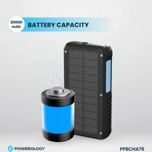 پاوربانک خورشیدی 20000 پاورولوژی مدلPowerology PP076