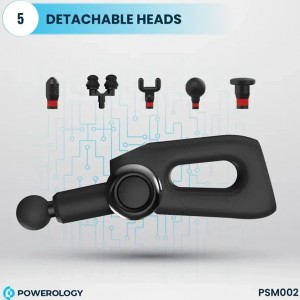 ماساژور تفنگی پاورولورژی مدلPowerology Full-Body Massage Gun PSM002