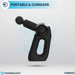 ماساژور تفنگی پاورولورژی مدلPowerology Full-Body Massage Gun PSM002