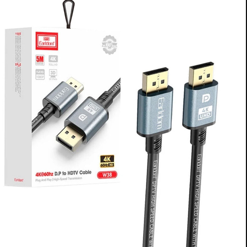 کابل Display 4K ارلدام ET-W38 طول 3 متر