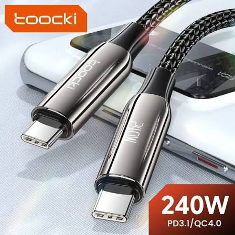 کابل C-C توکی مدل 240W طول ۱ متر