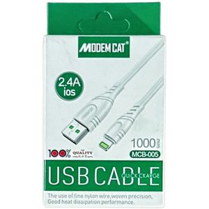 کابل تبدیل USB به لایتنینگ مودم کت مدل MCB-005 طول 1 متر