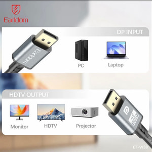 کابل Display 4K ارلدام ET-W38 طول 3 متر