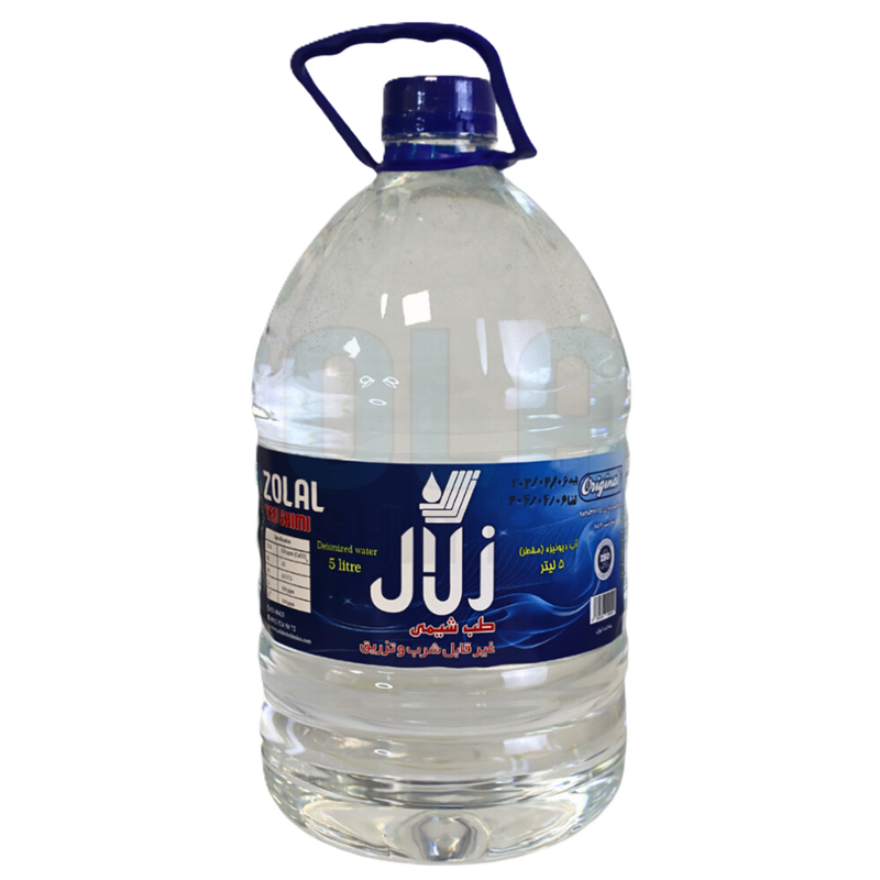 آب مقطر (آب دیونیزه) یکبار تقطیر (زلال طب شیمی)