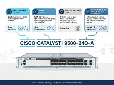 راهنمای جامع نام‌گذاری محصولات سیسکو