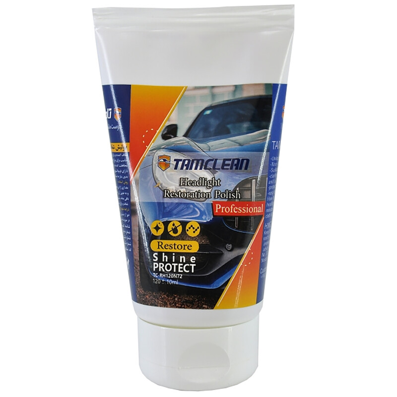 پولیش شفاف کننده چراغ خودرو تام کلین حجم 120 میلی لیتر TC-RH120N72
