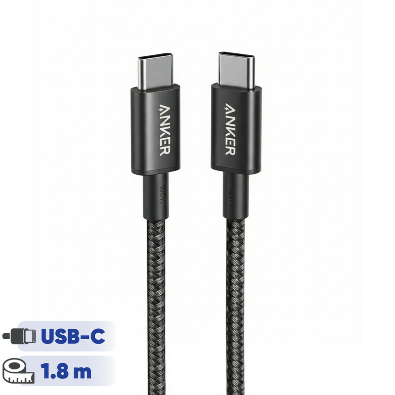 کابل تایپ-سی به تایپ-سی انکر Anker USB-C to USB-C Cable 6Ft 180CM مدل A8757